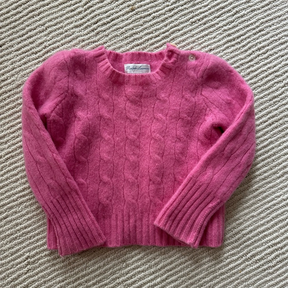 Ralph Lauren Pink Crew Neck Sweater